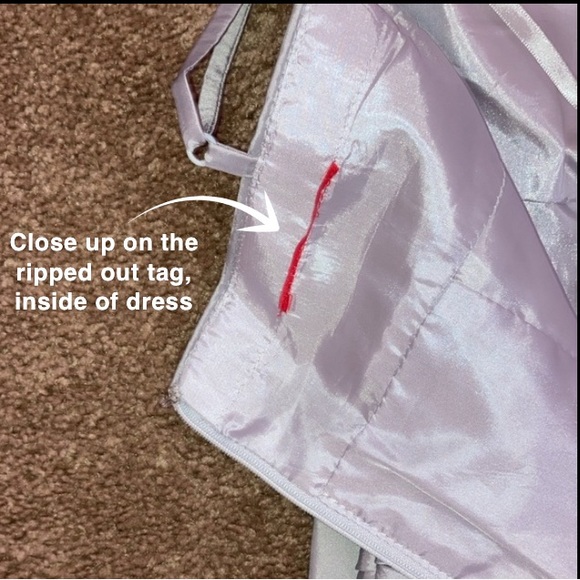 Unknown source vintage Y2K silver/grey mini party dress - Picture 13 of 14